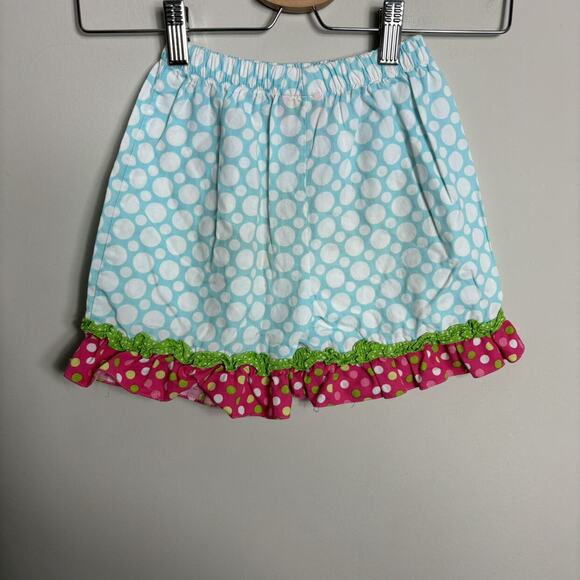 Claire & Charlie Blue Spot Shorts - Picture 5 of 5